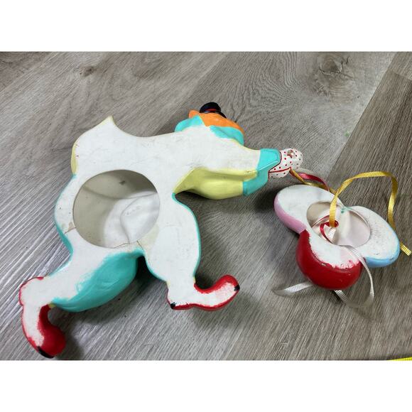 Vintage‎ UCGC Japan Ceramic Clown with Balloons Wall Hanging Decor - Picture 7 of 8